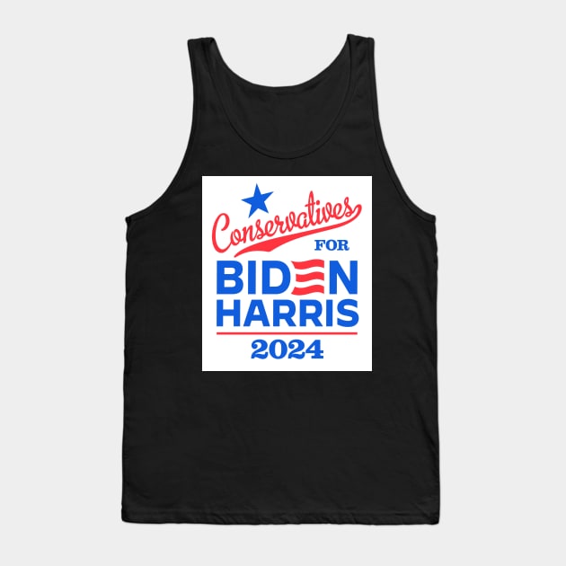 Conservatives For Biden 2024 Tank Top by MotiviTees